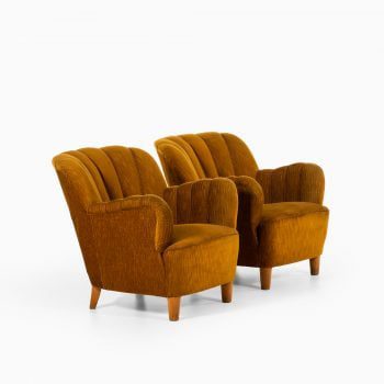 Pair of easy chairs attributed to Otto Schulz at Studio Schalling