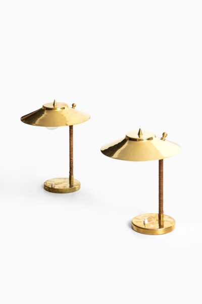 Pair of table lamps attributed to Paavo Tynell at Studio Schalling