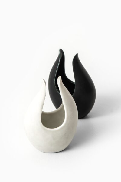 Gunnar Nylund Caolina ceramic vases at Studio Schalling