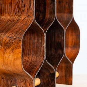 Torsten Johansson wine rack in rosewood at Studio Schalling