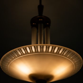 Ceiling lamp in brass and glass at Studio Schalling
