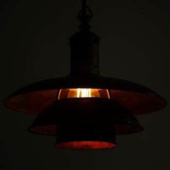 Poul Henningsen ceiling lamps PH 3/3 in copper at Studio Schalling