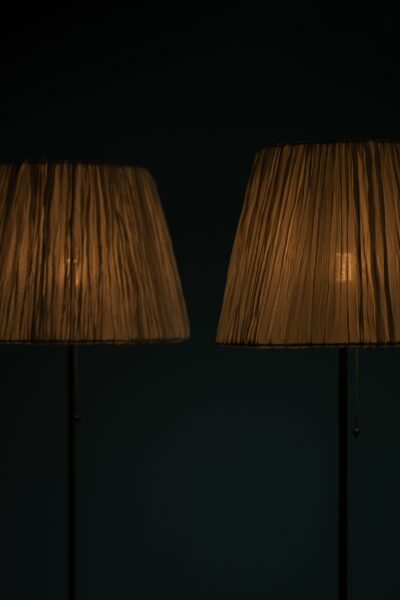 Pair of floor lamp model G-025 by Bergbom at Studio Schalling