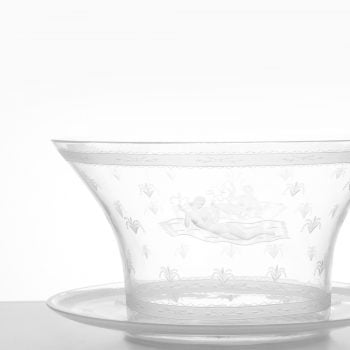 Simon Gate glass vase by Orrefors at Studio Schalling