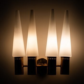 Hans-Agne Jakobsson S-1987/4 wall lamps at Studio Schalling