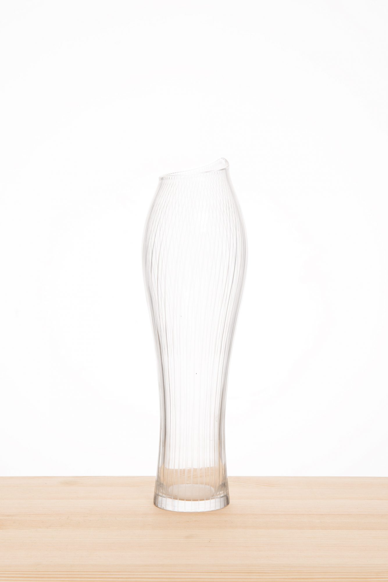 Tapio Wirkkala glass vase by Iittala at Studio Schalling