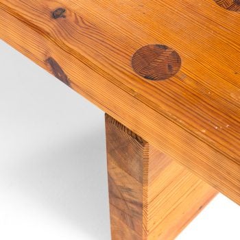Roland Wilhelmsson bench in solid pine at Studio Schalling
