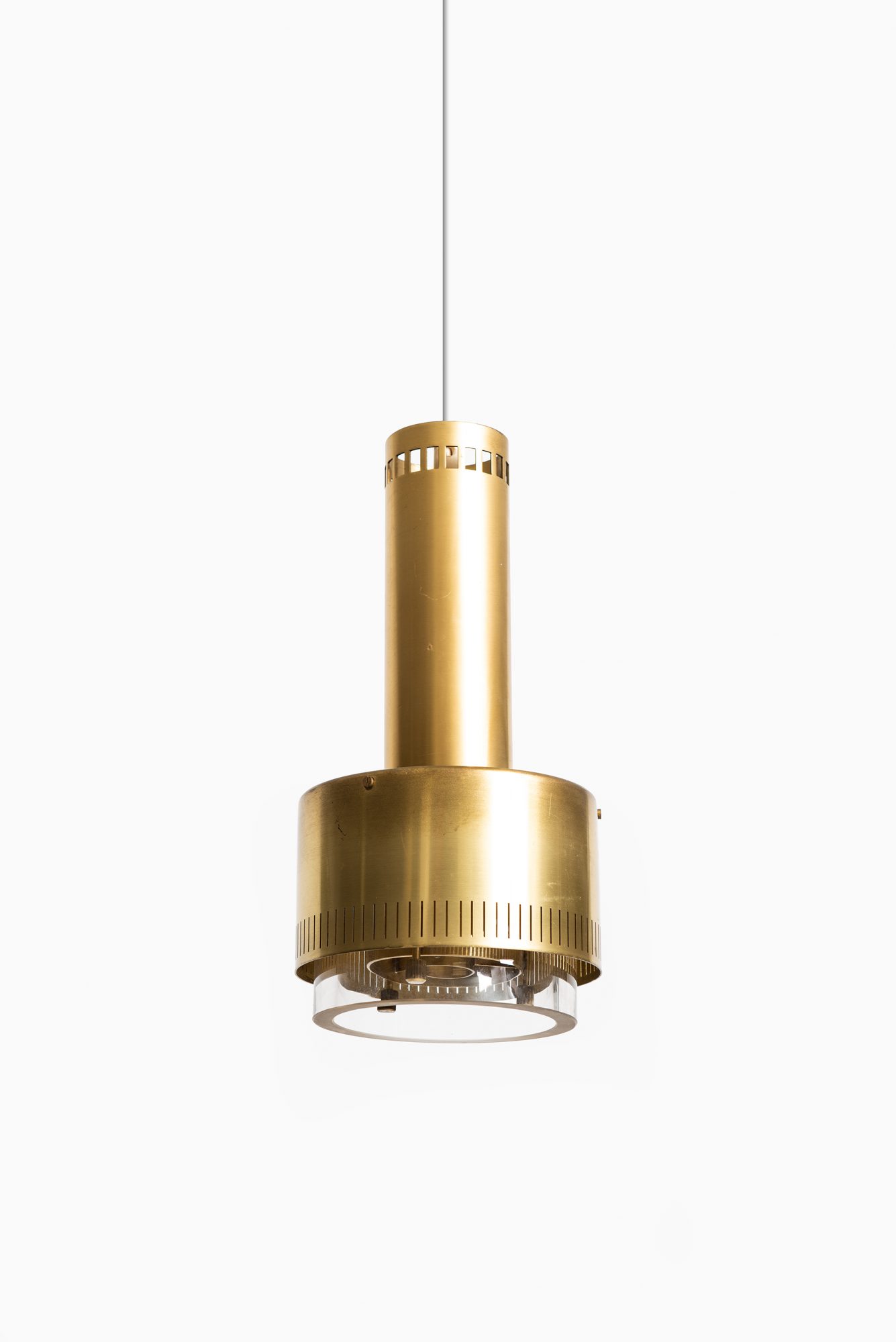 Kay Kørbing ceiling lamp in brass by Lyfa at Studio Schalling