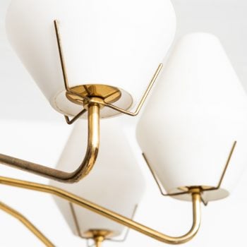 ASEA ceiling lamp in brass and opaline glass at Studio Schalling