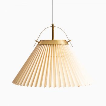 Bergbom ceiling lamp in brass and original shade at Studio Schalling