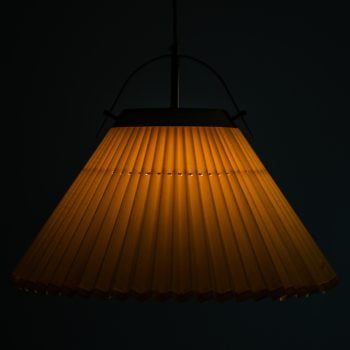 Bergbom ceiling lamp in brass and original shade at Studio Schalling