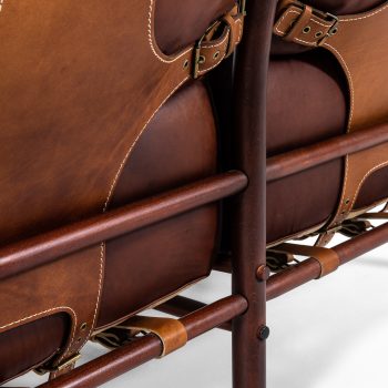 Arne Norell sofa model Inca in red leather at Studio Schalling