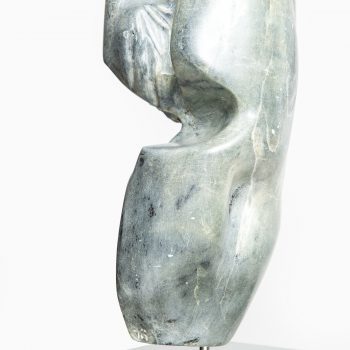 Jörgen Stening sculpture in marble and steel at Studio Schalling