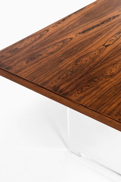 Poul Nørreklit desk in rosewood and plexiglass at Studio Schalling