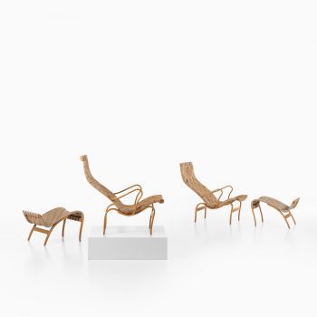 Bruno Mathsson Pernilla easy chairs in birch at Studio Schalling