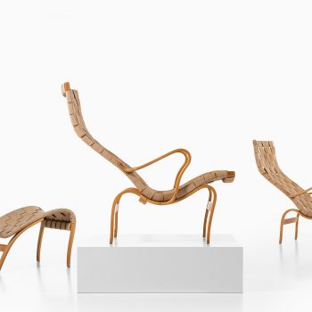 Bruno Mathsson Pernilla easy chairs in birch at Studio Schalling