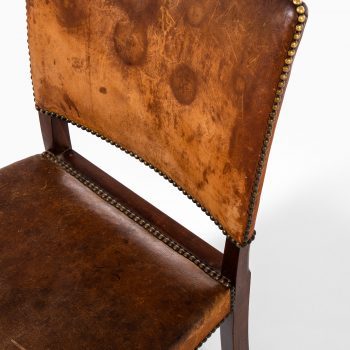 Jacob Kjær side chairs in niger leather at Studio Schalling