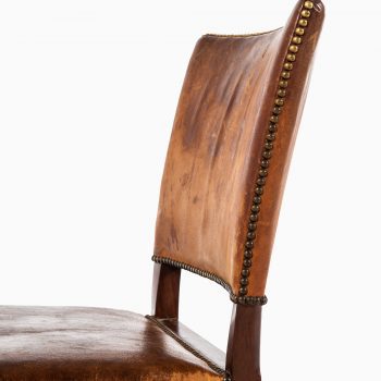 Jacob Kjær side chairs in niger leather at Studio Schalling