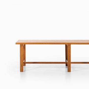 Rare bench / side table in pine at Studio Schalling