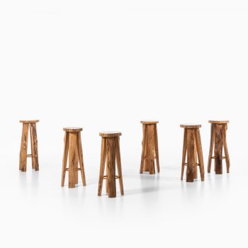 Sigvard Nilsson bar stools in poplar at Studio Schalling