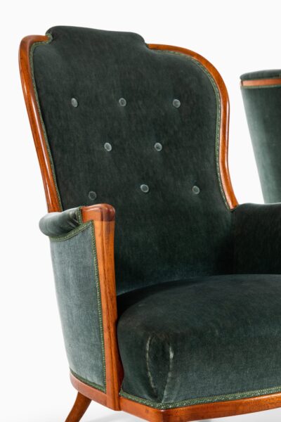 Carl Malmsten lounge chairs in mahogany at Studio Schalling