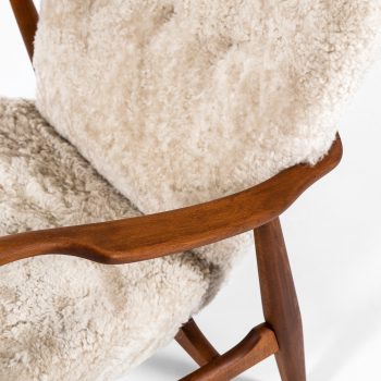 Ib Madsen & Acton Schubell easy chairs in sheepskin at Studio Schalling