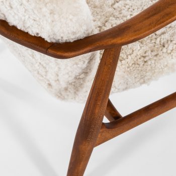 Ib Madsen & Acton Schubell easy chairs in sheepskin at Studio Schalling