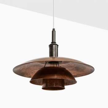 Poul Henningsen ceiling lamp model PH-4 in copper at Studio Schalling