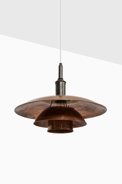 Poul Henningsen ceiling lamp model PH-4 in copper at Studio Schalling