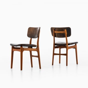 Gustav Bertelsen dining chairs in mahogany at Studio Schalling
