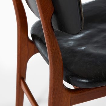 Gustav Bertelsen dining chairs in teak and leather at Studio Schalling
