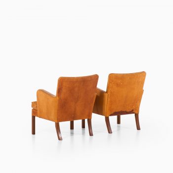 Kaare Klint easy chairs model 5313 in niger leather at Studio Schalling