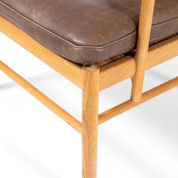 Ole Wanscher Colonial armchairs in oak and leather at Studio Schalling