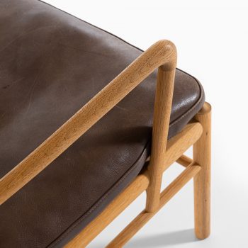 Ole Wanscher Colonial armchairs in oak and leather at Studio Schalling