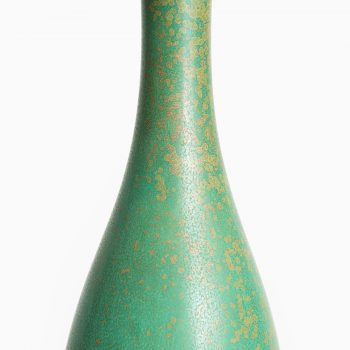 Carl-Harry Stålhane ceramic vase in green glaze at Studio Schalling