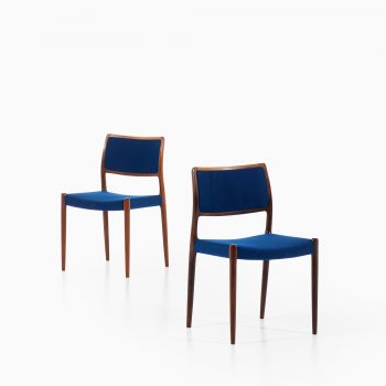 Niels Otto Møller dining chairs model 80 at Studio Schalling