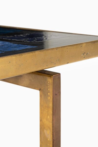 Carl Bjørn coffee table in brass and enamel at Studio Schalling