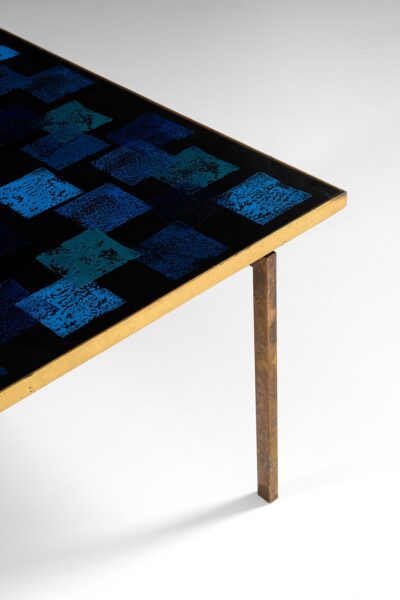 Carl Bjørn coffee table in brass and enamel at Studio Schalling