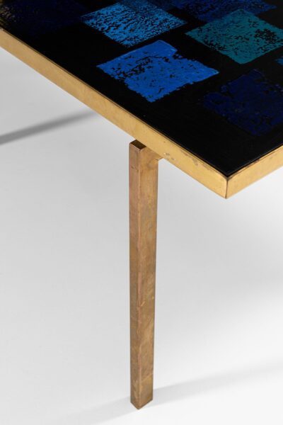 Carl Bjørn coffee table in brass and enamel at Studio Schalling