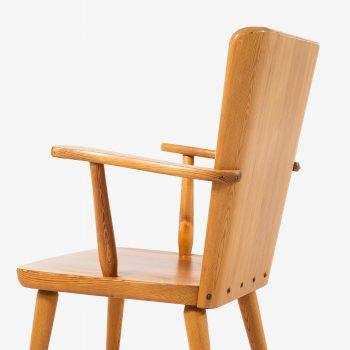 Göran Malmvall armchairs in solid pine at Studio Schalling
