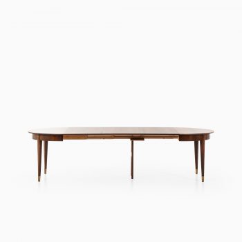 Ernst Kühn dining table in rosewood and brass at Studio Schalling