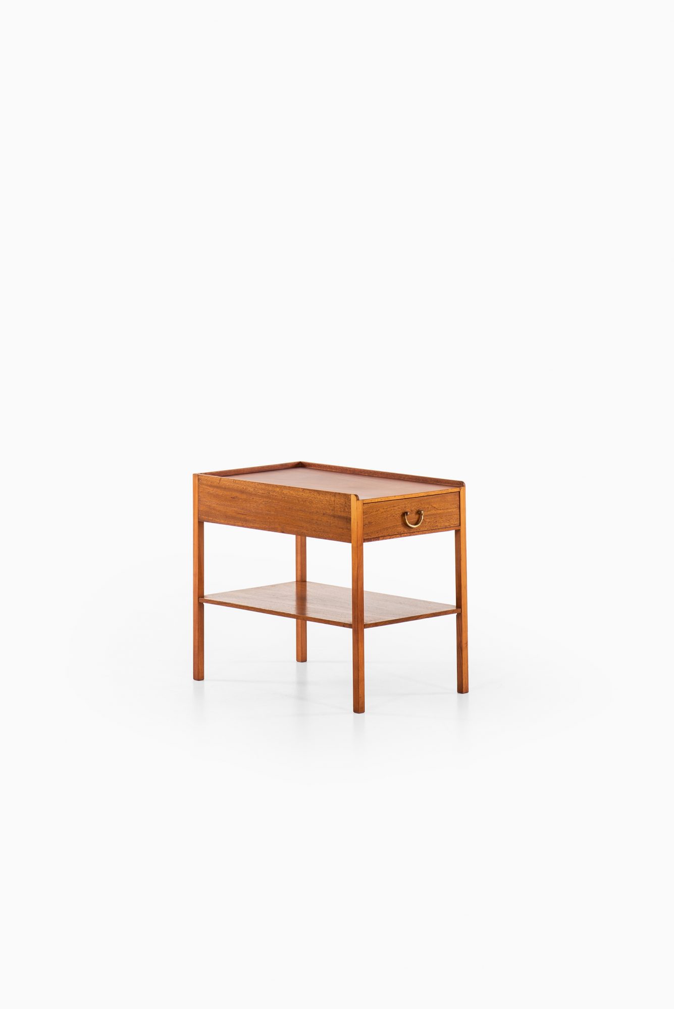 Josef Frank bedside table in mahogany and brass at Studio Schalling