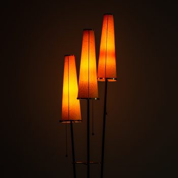 Floor lamp with 3 original lamp shades at Studio Schalling