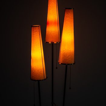 Floor lamp with 3 original lamp shades at Studio Schalling
