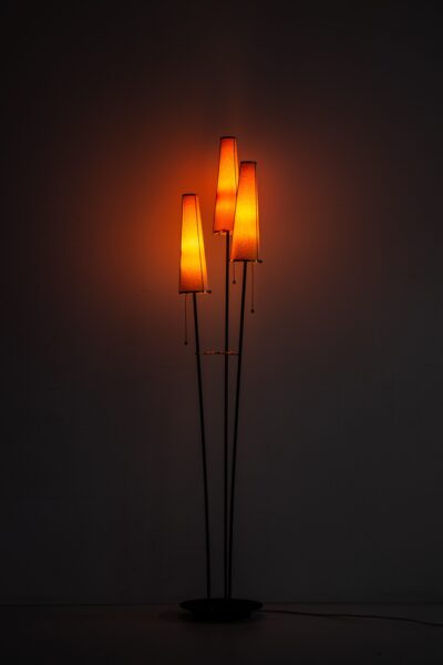 Floor lamp with 3 original lamp shades at Studio Schalling