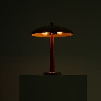 Table lamp in brass and ash at Studio Schalling