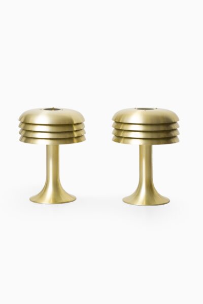 Hans-Agne Jakobsson BN-26 table lamps in brass at Studio Schalling