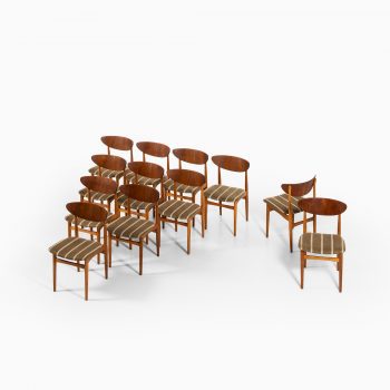 Henning Kjærnulf dining chairs by Sorø stolefabrik at Studio Schalling