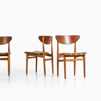 Henning Kjærnulf dining chairs by Sorø stolefabrik at Studio Schalling