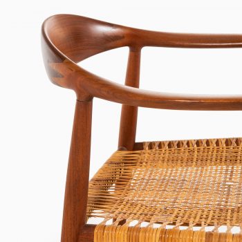 Hans Wegner JH-501 armchair in teak and woven cane at Studio Schalling